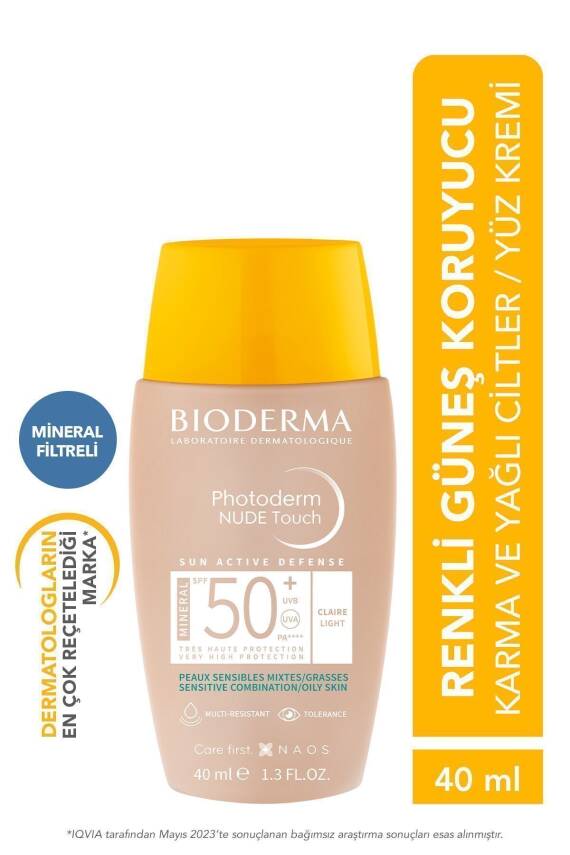 Bioderma Photoderm Nude Touch Spf50 Light 40 ml - 1