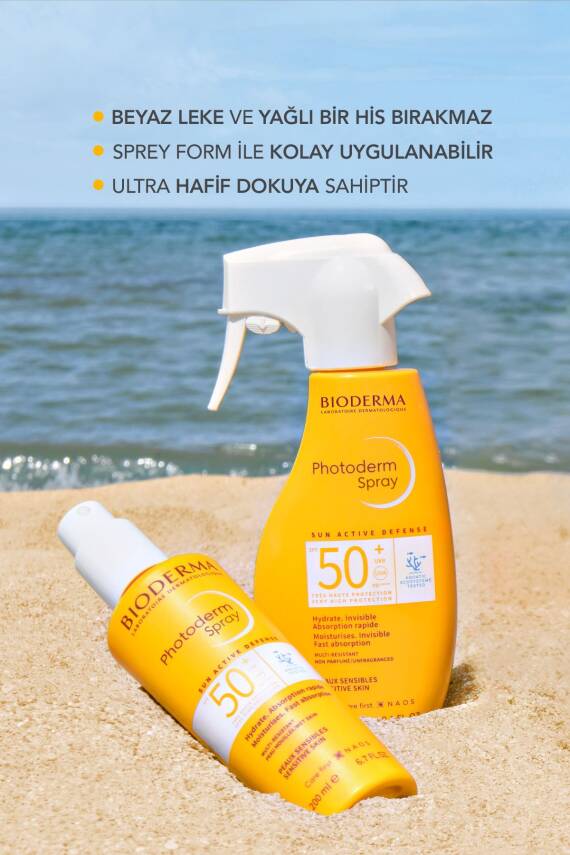 Bioderma Photoderm Spray SPF50+ Tüm Ciltler için Sprey Formda Yüksek Korumalı Güneş Kremi 200 ml - 3