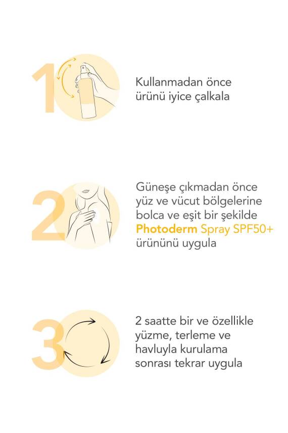 Bioderma Photoderm Spray SPF50+ Tüm Ciltler için Sprey Formda Yüksek Korumalı Güneş Kremi 200 ml - 6
