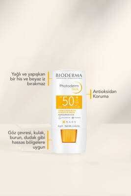 Bioderma Photoderm Stick SPF50+ Göz Çevresi, Dudak, Hassas Bölgeler Yüksek Korumalı Stick Güneş Koruyucu 8 gr - 4