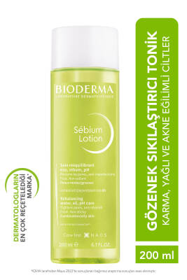 Bioderma Sebium Lotion Gözenek Sıkılaştırıcı, Siyah Nokta Karşıtı Arındırıcı Salisilik Asit Tonik 200 ml - 1