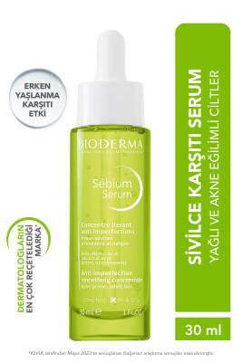 Bioderma Sebium Sivilce Önlemeye Yardımcı Erken Yaşlanma Karşıtı Salisilik Asit Yüz Serumu 30 ml - 1