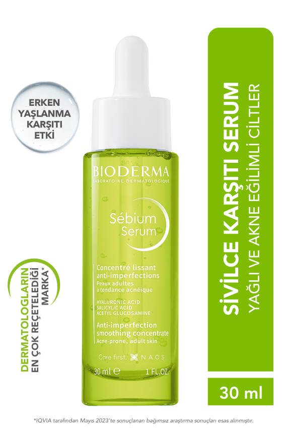 Bioderma Sebium Sivilce Önlemeye Yardımcı Erken Yaşlanma Karşıtı Salisilik Asit Yüz Serumu 30 ml - 1