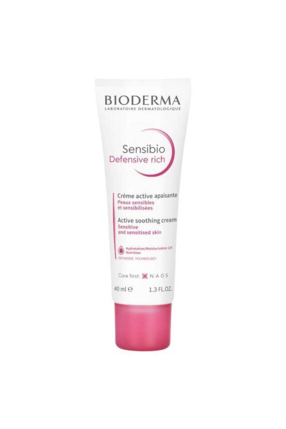 Bioderma Sensibio Defensive Rich Hassas Ve Kuru Cilt Antioksidan E Vitamini Yoğun Nemlendirici Krem 40 ml - 1