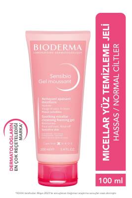 Bioderma Sensibio Foaming Gel Hassas ve Normal Ciltler Durulanan Micellar Yüz Temizleme Jeli 100 ml - Bioderma