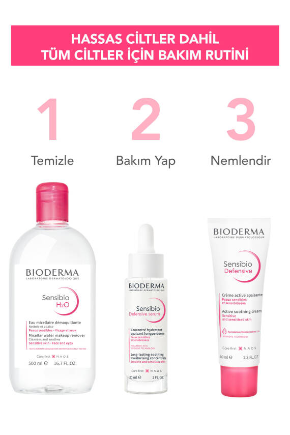 Bioderma Sensibio H2O Micellar Makyaj Temizleme Suyu 2'li Set 500ml - 6