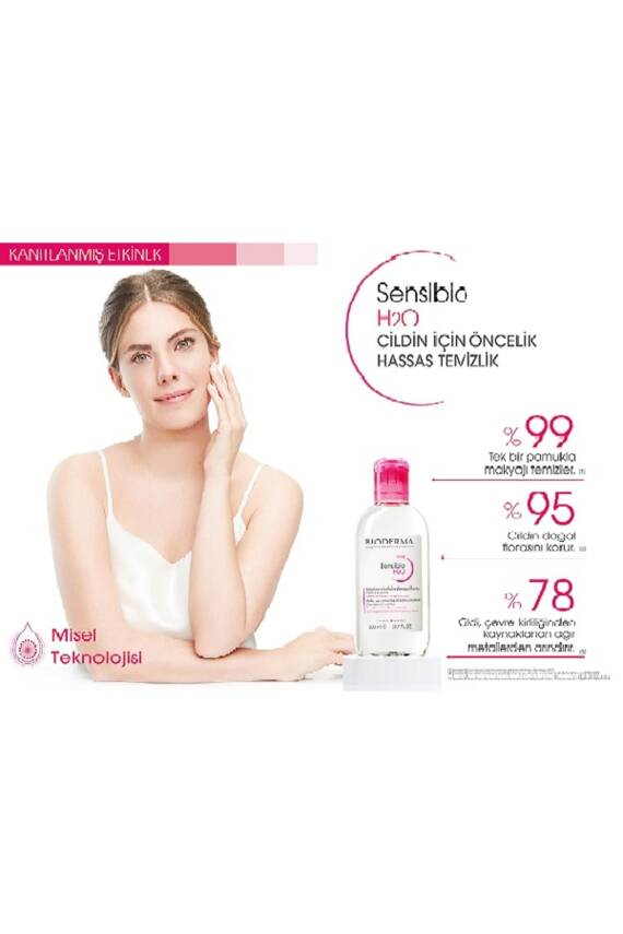 Bioderma Sensibio H2O Micellar Makyaj Temizleme Suyu Hassas ve Normal Ciltler 500 ml - 6