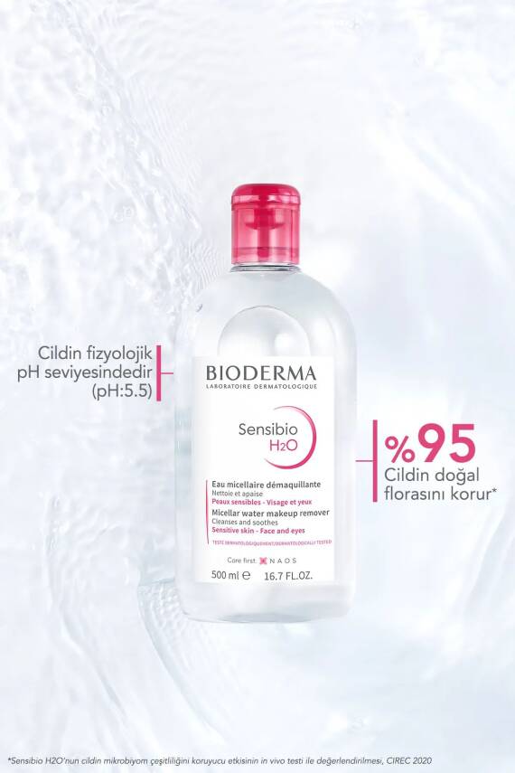 Bioderma Sensibio H2O Micellar Makyaj Temizleme Suyu Hassas ve Normal Ciltler 850 ml - 5