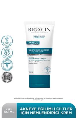 Bioxcin Acnium Sebum Dengeleyici Nemlendirici Krem 50 ml - 2