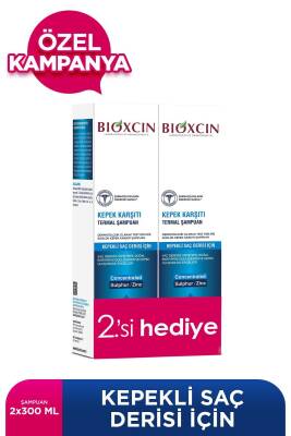 Bioxcin Aqua Thermal Kepek Karşıtı Şampuan 300 ml 2 Adet - Kaşıntı Ve Kepek Önleyici - 1