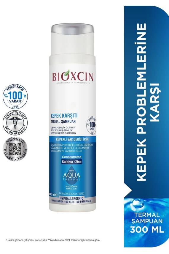 Bioxcin Aqua Thermal Kepek Karşıtı Şampuan 300 ml 2 Adet - Kaşıntı Ve Kepek Önleyici - 2