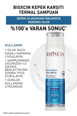 Bioxcin Aqua Thermal Kepek Karşıtı Şampuan 300 ml 2 Adet - Kaşıntı Ve Kepek Önleyici - 4