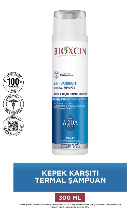 Bioxcin Aqua Thermal Kepek Karşıtı Şampuan 300ml Tüm Saç Tipleri - Kepek Kaşıntı Pullanma Karşıtı - 2