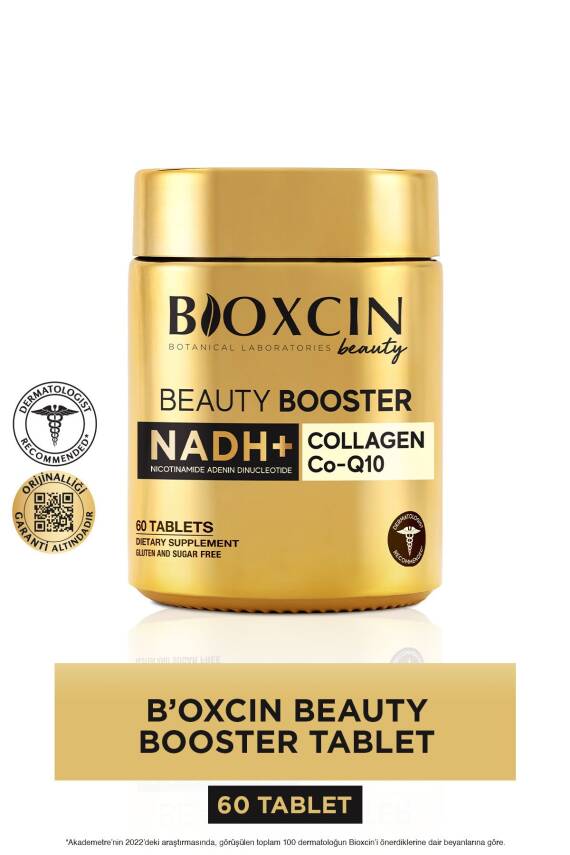 Bioxcin Beauty Booster 60 Tablet - Kolajen Nicotinamide CoQ10 Glutatyon Astaksantin Resveratrol Hya Asit. - 1