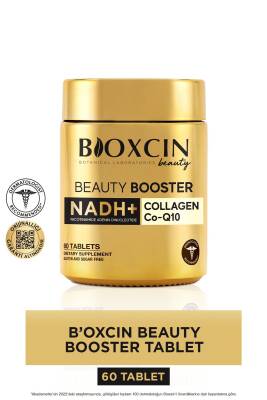 Bioxcin Beauty Booster 60 Tablet - Kolajen Nicotinamide CoQ10 Glutatyon Astaksantin Resveratrol Hya Asit. - Bioxcin