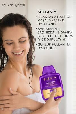 Bioxcin Collagen & Biotin Ekstra Hacim & Dolgunlaştırıcı Şampuan 300 Ml - 2 Li Avantaj Seti - 2
