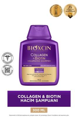 Bioxcin Collagen & Biotin Ekstra Hacim Şampuanı 3 x 300 ml 3 Al 2 Öde - Kolajen Biotin Ince Ve Seyrek Saçlar - 2