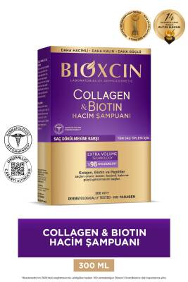 Bioxcin Collagen & Biotin Ekstra Hacim Şampuanı 300 ml - Kolajen Biotin İnce ve Seyrek Saçlar - Bioxcin