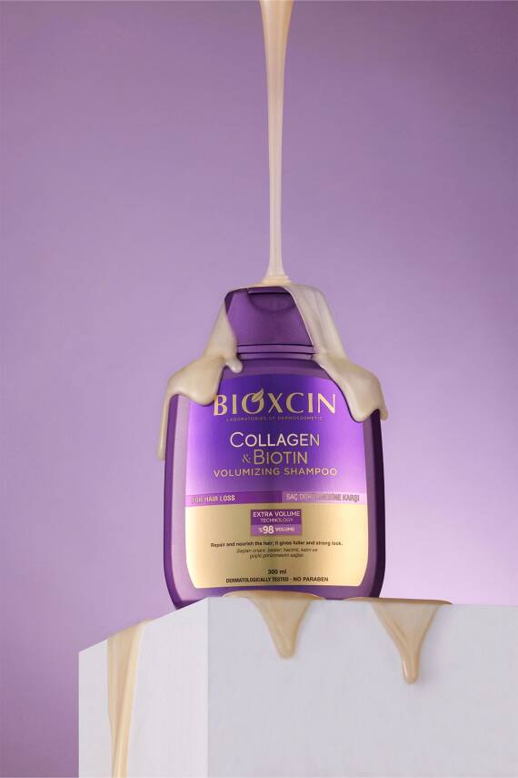 Bioxcin Collagen & Biotin Ekstra Hacim Şampuanı 300 ml - Kolajen Biotin İnce ve Seyrek Saçlar - 8