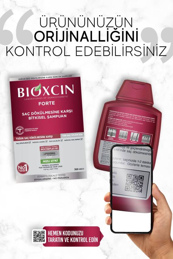 Bioxcin Forte 300 ml Şampuan - Yoğun Dökülme Şampuanı Tüm Saç Tipleri - 6
