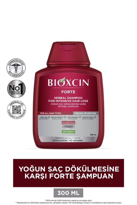 Bioxcin Forte Şampuan 3 Al 2 Öde 300 Ml - Yoğun Dökülme Şampuanı - 3