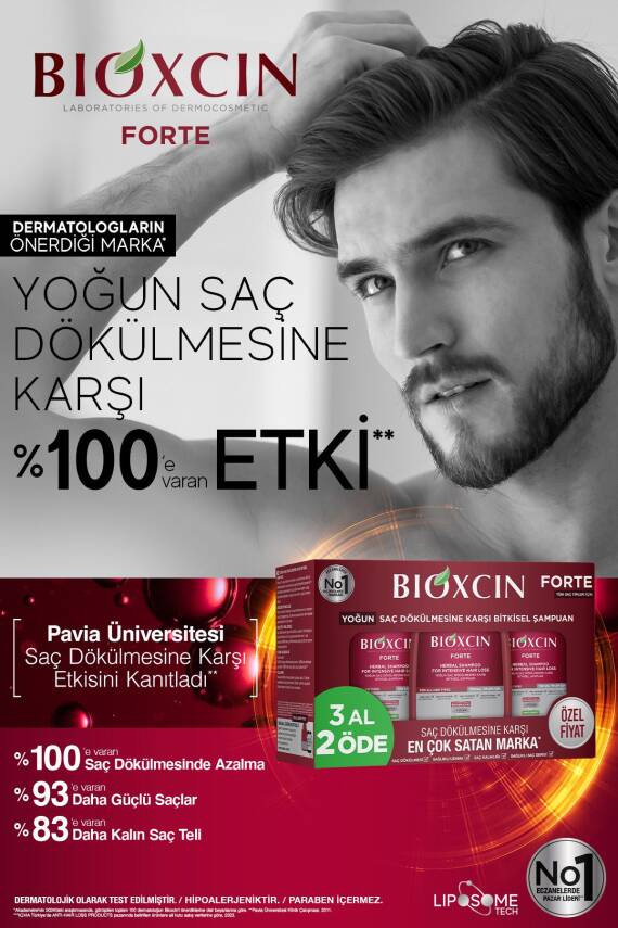 Bioxcin Forte Şampuan 3 Al 2 Öde 300 Ml - Yoğun Dökülme Şampuanı - 8