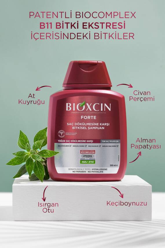 Bioxcin Forte Şampuan 3'lü Set 2 Adet ( 6 X 300 ml ) Yoğun Dökülme Karşıtı Şampuan - 5