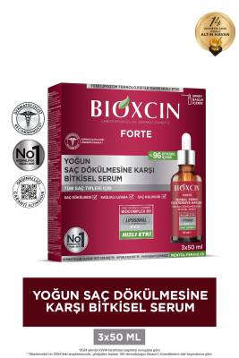 Bioxcin Forte Yoğun Saç Dökülmesine Karşı Bitkisel Serum 3x50ml - 1
