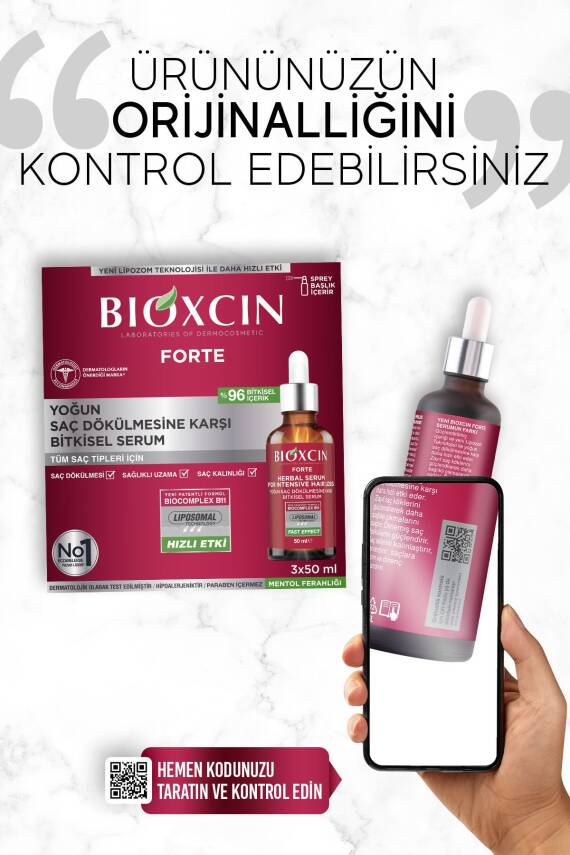 Bioxcin Forte Yoğun Saç Dökülmesine Karşı Bitkisel Serum 3x50ml - 6