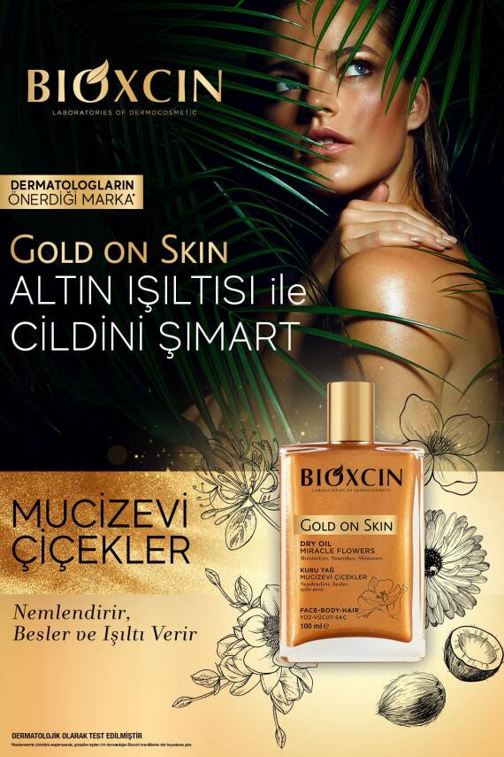 Bioxcin Gold On Skin Altın Parıltılı Kuru Yağ 100ml - 7