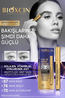 Bioxcin Kaş Kirpik Serumu - Kolajen Hyaluronik Asit Hint Yağı Keratin Peptidleri B5 Biocomplex B11- - 5