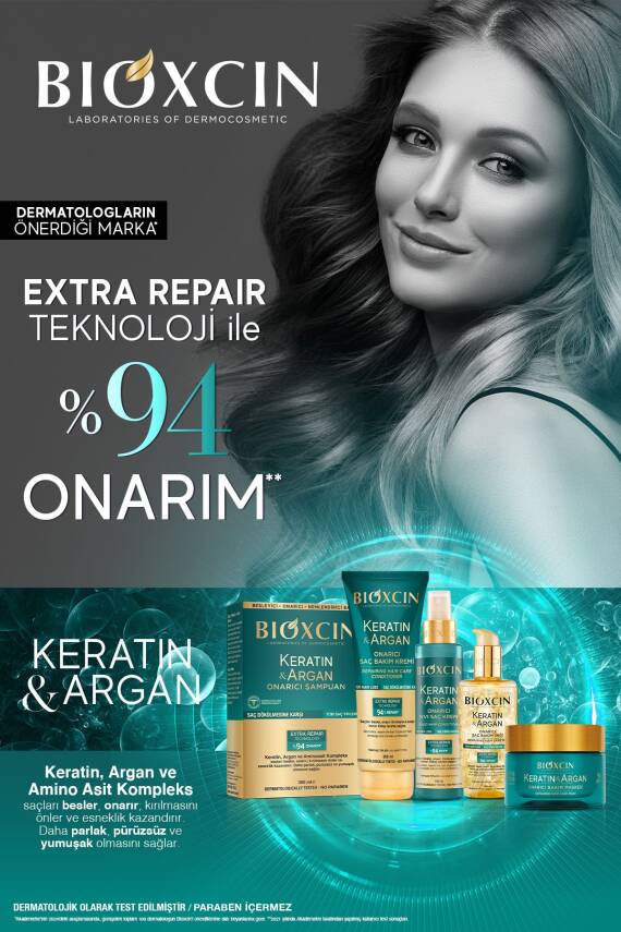 Bioxcin Keratin & Argan Onarıcı Bakım Şampuan 300 ml 3 Al 2 Öde - Yıpranmış Ve Hassas Saçlar - 8