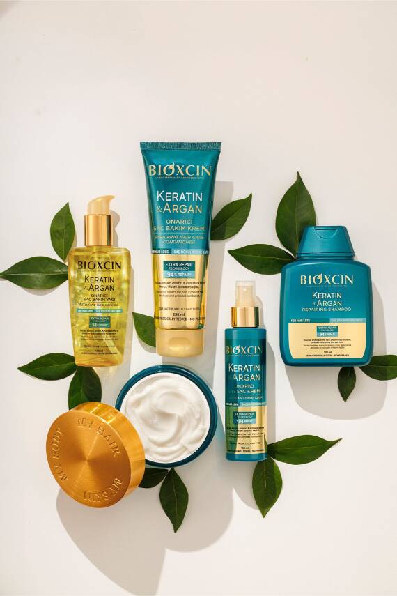 Bioxcin Keratin & Argan Onarıcı Bakım Şampuan 300 ml - Yıpranmış Ve Hassas Saçlar - 6