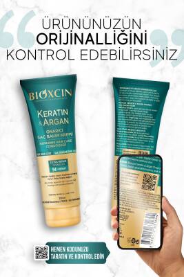 Bioxcin Keratin & Argan Onarıcı Saç Bakım Kremi 250 ml - Yıpranmış Ve Hassas Saçlar - 3