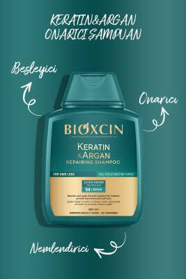 Bioxcin Keratin & Argan Onarıcı Şampuan 300 Ml - Yıpranmış Ve Hasar Görmüş Saçlar 2 Li Avantaj Set - 3