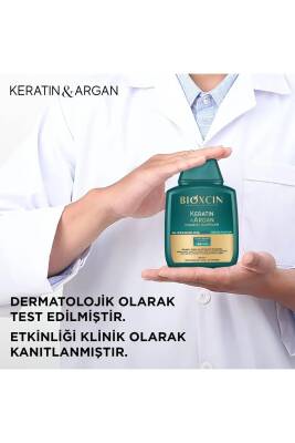 Bioxcin Keratin & Argan Onarıcı Şampuan300 Ml + Kertin Argan Saç Bakım Yağı - 7