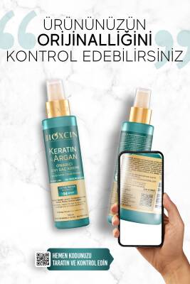 Bioxcin Keratin & Argan Onarıcı Sıvı Saç Bakım Kremi 150 ml - Yıpranmış Ve Hassas Saçlar - 4