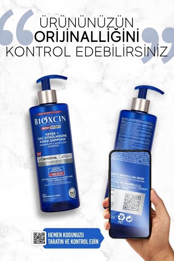 Bioxcin Men Sport Kepek Ve Saç Dökülmesine Karşı Şampuan 500 ml - Dökülme, Pullanma, Kaşıntı, Kepek Önleyici - 5