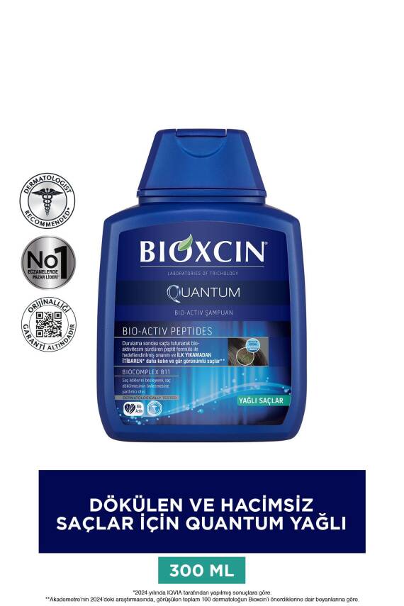 Bioxcin Quantum Şampuan 3 Al 2 Öde Yağlı Saçlar Için 3x300 Ml - Ince Telli Saçlar Için Dökülme Şampuanı - 2