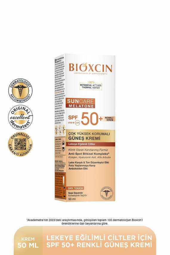 Bioxcin Sun Care Lekeye Eğilimli Ciltler Için Spf50 Güneş Kremi 50 ml - Renkli - 1