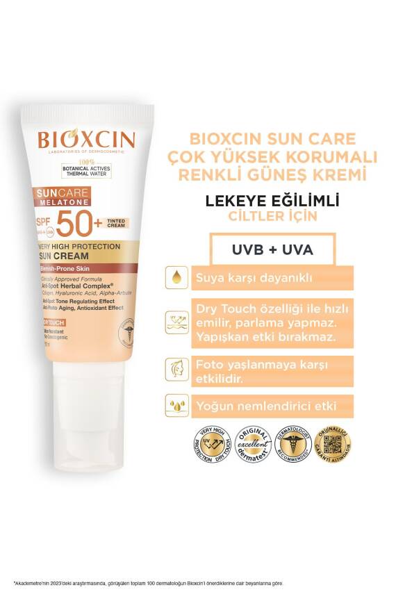 Bioxcin Sun Care Lekeye Eğilimli Ciltler Için Spf50 Güneş Kremi 50 ml - Renkli - 5