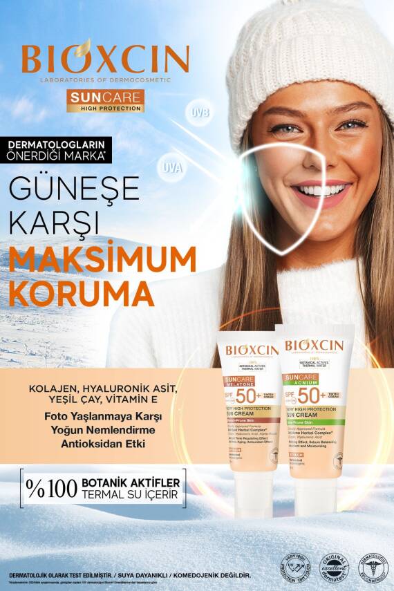 Bioxcin Sun Care Lekeye Eğilimli Ciltler Spf 50 Güneş Kremi 50 ml - Alfa Arbutin, Kolajen, Hyaluronik Asit - 10