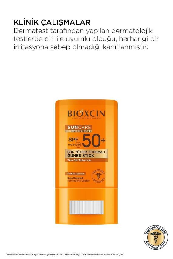 Bioxcin Sun Care Stick SPF50 Hassas Bölgeler İçin Yüksek Korumalı Güneş Kremi - 6
