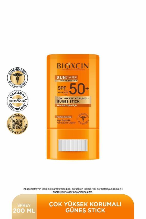 Bioxcin Sun Care Stick SPF50 Hassas Bölgeler İçin Yüksek Korumalı Güneş Kremi - 1