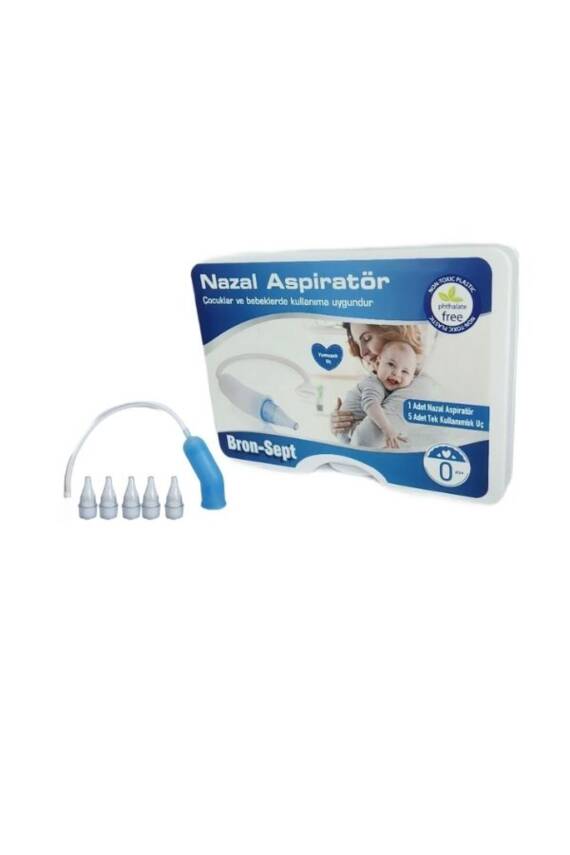 Bron-Sept Bebek Burun Aspiratörü 1 Adet Nazal Aspiratör ve 5 Adet Yedek - 2