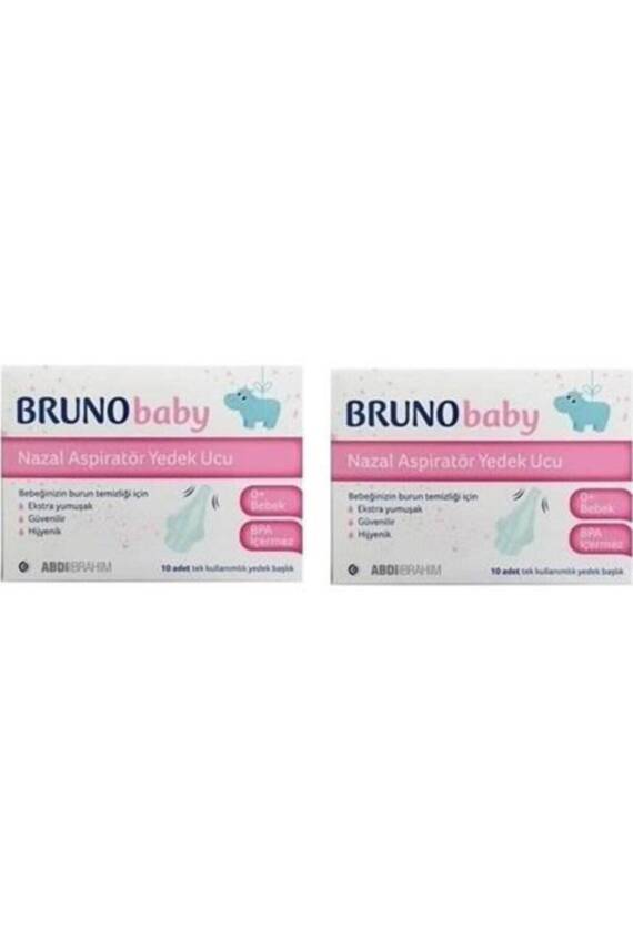 Bruno Baby Nazal Aspiratör Yedek Ucu 10'lu 2 Kutu - 1