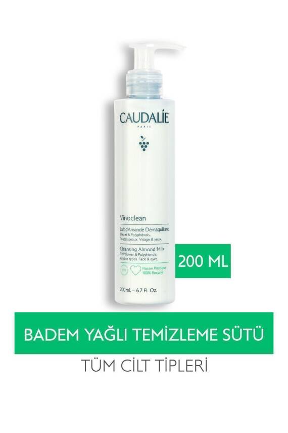 Caudalie Vinoclean Badem Yağlı Temizleme Sütü 200 ml - 1