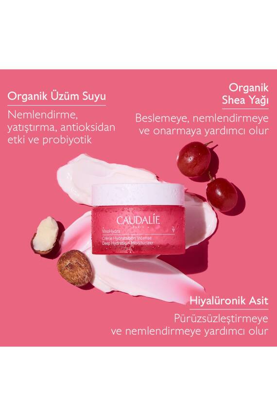 Caudalie VinoHydra Yoğun Nemlendirici Bakım Kremi 50ml - 2