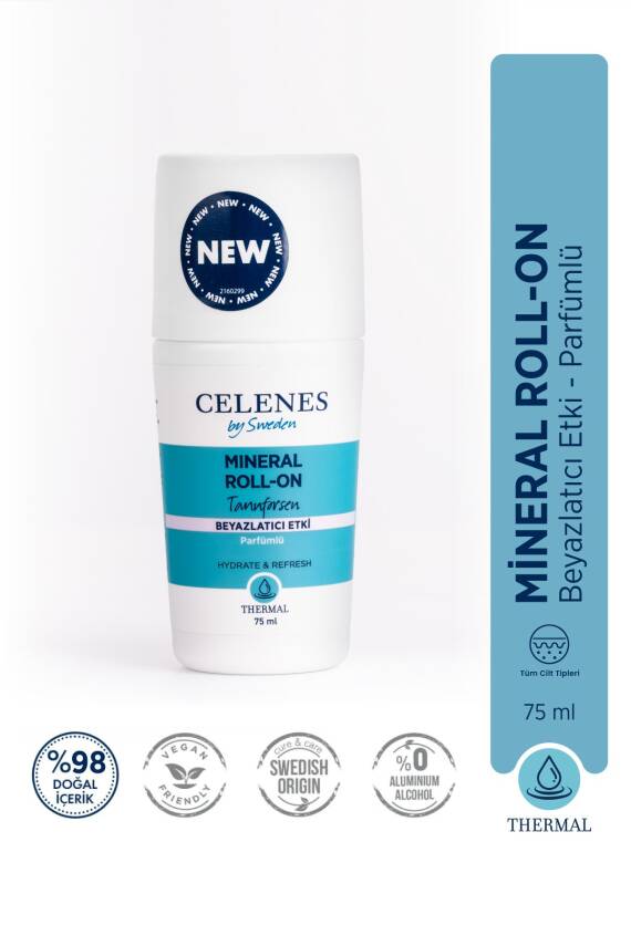 Celenes Alüminyum Içermeyen Beyazlatıcı Etkili Thermal Roll On Ve Deodorant - Tannforsen 75 ml - 1