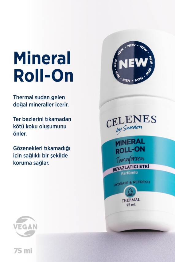 Celenes Alüminyum Içermeyen Beyazlatıcı Etkili Thermal Roll On Ve Deodorant - Tannforsen 75 ml - 2